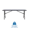 Iceberg IndestrucTable® Industrial Folding Table, Rectangular, 72" x 30" x 29", Charcoal Multiuse Folding & Nesting Tables - Office Ready