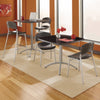 Iceberg CaféWorks™ Table, Square, 36" x 36" x 30", Graphite Granite/Silver Indoor Dining & Cafe Tables - Office Ready