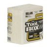 TOOLBOX® Z400 Quarterfold Wipers, 1-Ply, 11.87 x 13, White, 12/Carton Disposable Dry Wipes - Office Ready