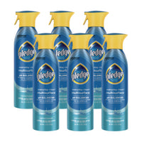 Pledge® Multi-Surface Everyday Cleaner, Rainshower, 9.7 oz Aerosol Spray, 6/Carton Multipurpose Cleaners - Office Ready