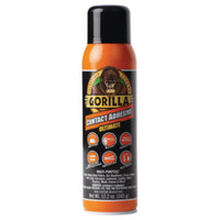 Gorilla® Contact Adhesive Ultimate, 12.2 oz Aerosol Spray, Dries Light Yellow Instant Adhesives - Office Ready