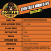 Gorilla® Contact Adhesive Ultimate, 12.2 oz Aerosol Spray, Dries Light Yellow Instant Adhesives - Office Ready