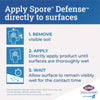 Clorox Healthcare® Spore Defense™ Cleaner Disinfectant, Open System, 1 gal Refill Bottle, 4/Carton Disinfectants/Cleaners - Office Ready