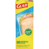 Glad® Sandwich Zipper Bags, Sandwich, 6.63" x 9.88" x 8", Clear, 600/Carton Consumer Slider/Zip Food-Storage Bags - Office Ready