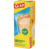 Glad® Sandwich Zipper Bags, Sandwich, 6.63" x 9.88" x 8", Clear, 600/Carton Consumer Slider/Zip Food-Storage Bags - Office Ready