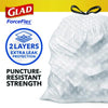 Glad® ForceFlex™ Kitchen Drawstring Trash Bags, 13 gal, Gain Lavender Scent, 24 x 27.38, White, 80 Bags/Box, 3 Boxes/Carton Tall Kitchen Trash Bags - Office Ready