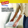 Glad® ForceFlex™ Kitchen Drawstring Trash Bags, 13 gal, Gain Lavender Scent, 24 x 27.38, White, 80 Bags/Box, 3 Boxes/Carton Tall Kitchen Trash Bags - Office Ready