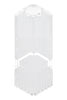 Fresh Products Tsunami, Cotton Blossom, Clear, 148 g, 6/Carton Deodorizing Urinal Screens - Office Ready