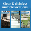 Clorox® CloroxPro® CloroxPro™ EcoClean™ Disinfecting Wipes, 1-Ply, 8 x 7, Unscented, White, 6/Carton Cleaner/Detergent Wet Wipes - Office Ready