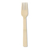 Dixie® Bamboo Cutlery, Mediumweight Fork, Paper, Light Golden, 100/Pack, 10 Packs/Carton Disposable Forks - Office Ready