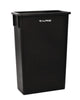 Alpine Industries Slim 23 Gallon Indoor Trash Can, Plastic, Black Indoor All-Purpose Waste Bins - Office Ready