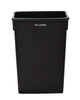 Alpine Industries Slim 23 Gallon Indoor Trash Can, Plastic, Black Indoor All-Purpose Waste Bins - Office Ready