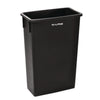 Alpine Industries Slim 23 Gallon Indoor Trash Can, Plastic, Black Indoor All-Purpose Waste Bins - Office Ready