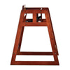 Alpine Industries Wooden Stackable High Chair, Supports up to 50 lbs, 29.02" h, Mahogany, 2/Pack Child High Chairs - Office Ready