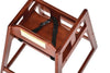 Alpine Industries Wooden Stackable High Chair, Supports up to 50 lbs, 29.02" h, Mahogany, 2/Pack Child High Chairs - Office Ready