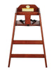 Alpine Industries Wooden Stackable High Chair, Supports up to 50 lbs, 29.02" h, Mahogany, 2/Pack Child High Chairs - Office Ready