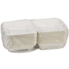 Pactiv Evergreen EarthChoice PFAS Free Compostable Hinged Lid Container, 9 x 9 x 3, White, Sugarcane, 150/Carton Takeout Food Containers - Office Ready