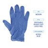 Boardwalk® Disposable General-Purpose Nitrile Gloves, Medium, Blue, 4 mil, 1,000/Carton Disposable Work Gloves, Nitrile - Office Ready