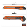 Great Neck® Snap-Off Utility Knife Set, 9 mm Knife, 18 mm Knife, Orange/Black Snap Blade Utility/Box Cutters - Office Ready