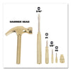 Great Neck® 5-in-1 Carpenter's Hammer, 6.5" Long Gold Handle Carpenter Hammers - Office Ready