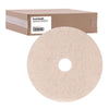 Boardwalk® Natural Hog Hair Burnishing Floor Pads, 19" Diameter, Tan, 5/Carton Burnish/Buff Floor Pads - Office Ready