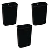 Alpine Industries 10.5 Gallon Recycle, Trash and Compost Combo Station, Trash and Compost Combo Station, Brushed Stainless Steel Indoor Recycling Bins - Office Ready