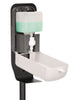 Alpine Industries Automatic Foam Hand Sanitizer/Soap Dispenser with Floor Stand, 40 oz, 4.48 x 6 x 45, White Foam Soap Dispensers, Automatic - Office Ready
