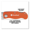 Great Neck® Quick Change Lock Back® Utility Knife, 3.5" Aluminum Handle, Orange Folding Utility/Box Cutters - Office Ready