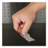 Great Neck® Quick Change Lock Back® Utility Knife, 3.5" Aluminum Handle, Orange Folding Utility/Box Cutters - Office Ready