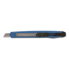 Great Neck® Snap-Off Utility Knife, 9 mm Blade, 5" Plastic Handle, Blue Snap Blade Utility/Box Cutters - Office Ready