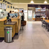 Alpine Industries 17 Gallon Stainless Steel Open Top Compost Stationn Indoor Recycling Bins - Office Ready