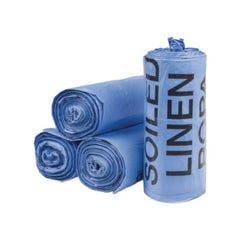 Inteplast Group Institutional Low-Density Can Liners, Soiled Linen, 30 gal, 1 mil, 30" x 43", Blue, 200/Carton