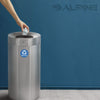Alpine Industries 27 Gallon Stainless Steel Recycling Can, Brushed Stainless Steel Indoor Recycling Bins - Office Ready