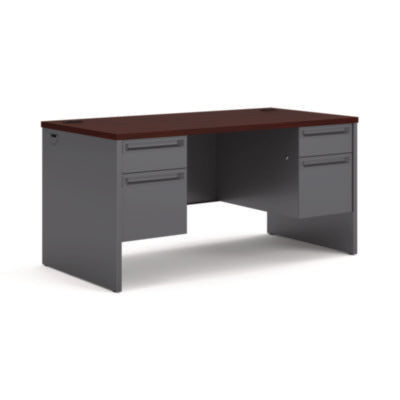 HON® 38000 Series™ Double Pedestal Desk, 60