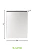 Alpine Industries Stainless Steel Surface-Mounted Waste Receptacle, 6.4 gal, Brushed Stainless Steel Indoor All-Purpose Waste Bins - Office Ready