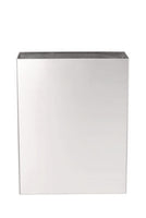 Alpine Industries Stainless Steel Surface-Mounted Waste Receptacle, 6.4 gal, Brushed Stainless Steel Indoor All-Purpose Waste Bins - Office Ready