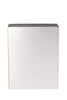 Alpine Industries Stainless Steel Surface-Mounted Waste Receptacle, 6.4 gal, Brushed Stainless Steel Indoor All-Purpose Waste Bins - Office Ready