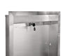 Alpine Industries Stainless Steel Recessed 12 Gal. Leak-Proof Waste Receptacle, Brushed Stainless Steel Indoor All-Purpose Waste Bins - Office Ready