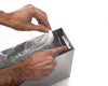 Alpine Industries Stainless Steel Recessed 12 Gal. Leak-Proof Waste Receptacle, Brushed Stainless Steel Indoor All-Purpose Waste Bins - Office Ready