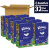 Kleenex® Ultra Soft Facial Tissue, 3-Ply, White, 120/Box, 4 Boxes/Pack, 8 Packs/Carton Facial Tissues - Office Ready