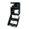 Georgia Pacific® Professional Compact Quad Vertical Four Roll Coreless Tissue Dispenser, 12.31 x 14.81 x 7.86, Black Coreless Double Roll, Single Toilet Paper Dispensers - Office Ready