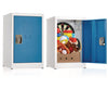 AdirOffice Steel Storage Locker, 1 Compartment, 15 x 15 x 24, Blue Single-Tier Lockers - Office Ready
