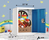 AdirOffice Steel Storage Locker, 1 Compartment, 15 x 15 x 24, Blue Single-Tier Lockers - Office Ready
