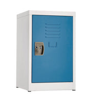 AdirOffice Steel Storage Locker, 1 Compartment, 15 x 15 x 24, Blue Single-Tier Lockers - Office Ready
