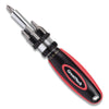 Great Neck® Ratcheting Screw/Nut Driver Set, Phillips/Slotted/Star Bits, 7" Long, Black/Red Screwdriver Sets - Office Ready