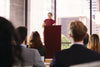 AdirOffice Wood Stand-up Podium Lectern Speaker Stand, 23 x 15 x 45.8, Mahogany Freestanding Lecterns - Office Ready