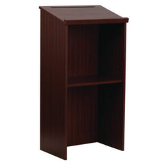 AdirOffice Wood Stand-up Podium Lectern Speaker Stand, 23 x 15 x 45.8, Mahogany