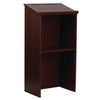 AdirOffice Wood Stand-up Podium Lectern Speaker Stand, 23 x 15 x 45.8, Mahogany Freestanding Lecterns - Office Ready