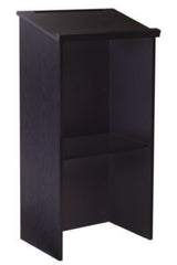 AdirOffice Wood Stand-up Podium Lectern Speaker Stand, 23 x 15 x 45.8, Black
