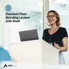 AdirOffice Wood Stand-up Podium Lectern Speaker Stand, 23 x 15 x 45.8, White Freestanding Lecterns - Office Ready